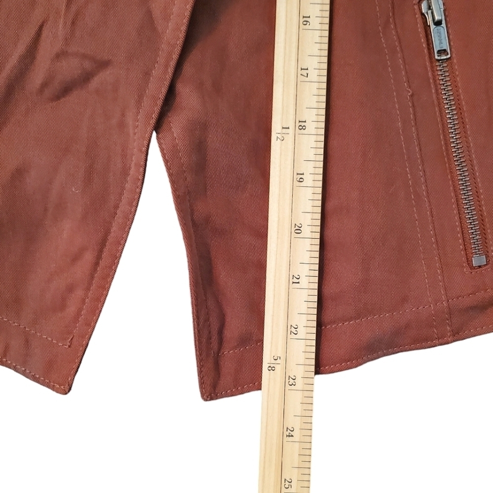 Club Monaco Jacket Blazer 'Richi' Moto Drapy Lightweight Cropped Lyocell (Large) - Picture 10 of 11